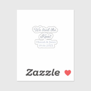 we tied the knot name wedding engagement date blue