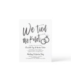 We Tied the Knot | Post Wedding Party Invitation P