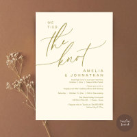 We tied the knot, Romantic Wedding Dinner Party