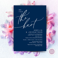 We tied the knot, Romantic Wedding Dinner Party