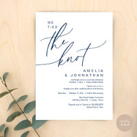 We tied the knot, Romantic Wedding Dinner Party