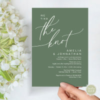 We tied the knot, Romantic Wedding Dinner Party