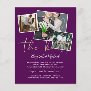 We Tied The Knot Wedding Announcement Invitations