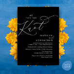 We tied the knot, Wedding Elopement Dinner Party Invitation<br><div class="desc">Mark the beginning of your forever with elegance using our contemporary classy black white theme wedding elopement celebration invitation card, "We tied the knot". Perfect for couples extending their joyous occasion, this invitation exudes sophistication with a hint of playfulness, setting the stage for a memorable event. Adorned with a timeless...</div>