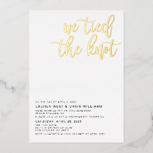 We Tied the Knot Wedding Reception