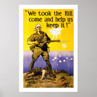 We Took The Hill (border) Poster