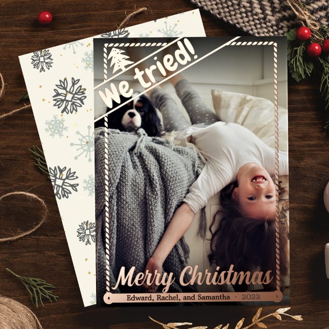 We Tried | Funny Christmas | Full Photo | Portrait (Creator Uploaded)