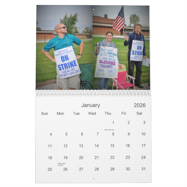 We Value Teachers: Jefferson on Strike 10/14 Calendar (Jan 2026)