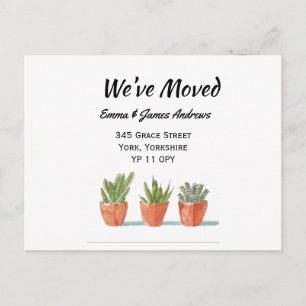 We’ve Moved Announcement New Address Garden Grown Postcard