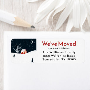 We’ve Moved Christmas Winter New Home