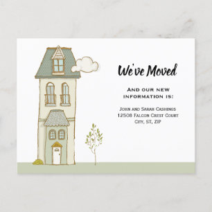 We’ve Moved Custom Postcard with House