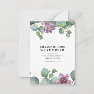 We’ve Moved New Address Eucalyptus Greenery Moving Card