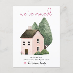 We’ve Moved New Home Announcement Postcard