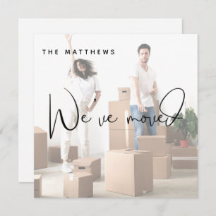 We’ve Moved Photo Change of Address Announcement