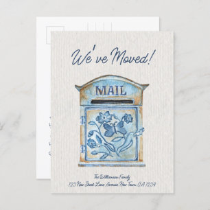 We’ve Moved Watercolor Mail Moving Announcement 