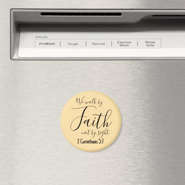 We Walk by Faith Magnet (In Situ (Dishwasher))