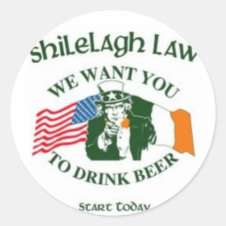 We Want You Classic Round Sticker