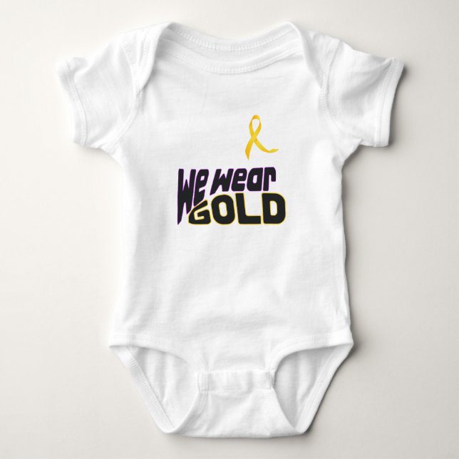 we ware GOLD Baby Bodysuit (Front)