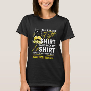 We Wear Endometriosis Awareness Funny Cat T-Shirt