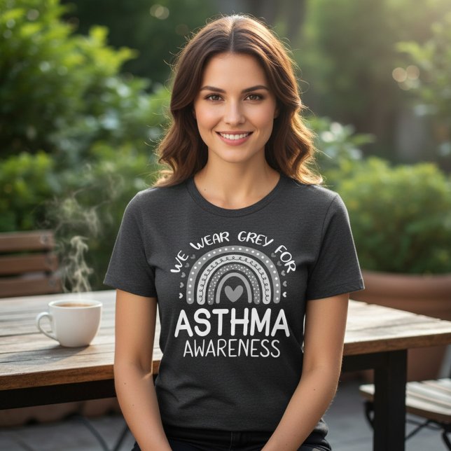 We Wear Grey Asthma Awareness Tri-Blend Shirt (Creator Uploaded)
