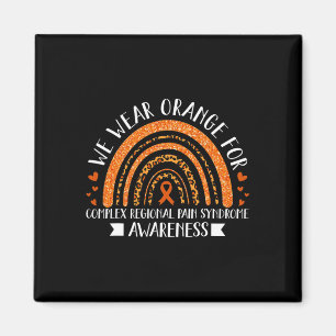 We Wear Orange For CRPS Awareness Rainbow Gift Magnet