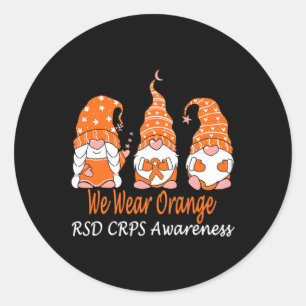 We Wear Orange For RSD CRPS Awareness 1 Classic Round Sticker