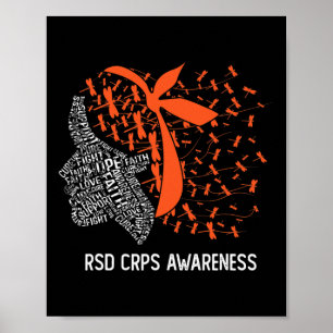 We Wear Orange For Rsd Crps Awareness 2  Poster