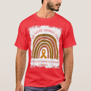 we wear orange rainbow for ADHD awesome awareness  T-Shirt