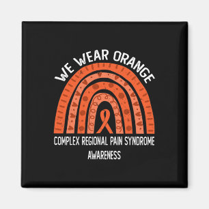 We Wear Orange Rainbow For CRPS Awareness Magnet