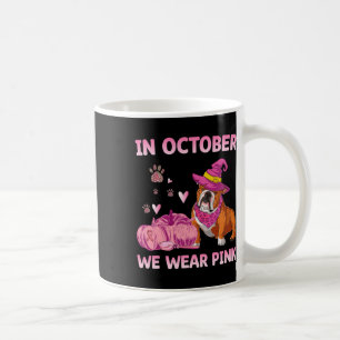 We Wear Pink English Bulldog Breast Cancer Awarene Coffee Mug