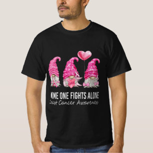 We Wear Pink Gnome Gnomies Breast Cancer Awareness T-Shirt