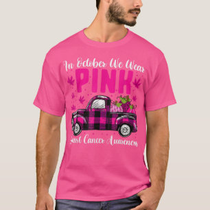 We Wear Pink In October, Breast Cancer Halloween T T-Shirt