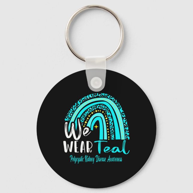 We Wear Polycystic Kidney Disease Awareness  Key Ring (Front)