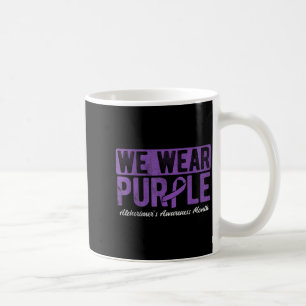 We Wear Purple Alzheimers Awareness Coffee Mug