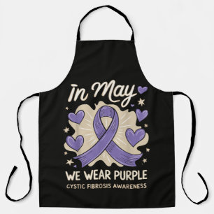We Wear Purple Cystic Fibrosis Awareness Apron