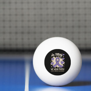 We Wear Purple Cystic Fibrosis Awareness Ping Pong Ball