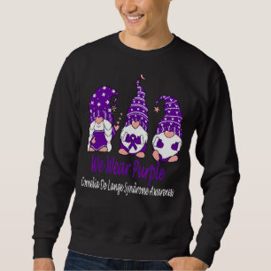 We Wear Purple For Cornelia De Lange Syndrome Awar Sweatshirt