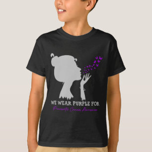 We Wear Purple For Pancreatic Cancer Awareness Ame T-Shirt