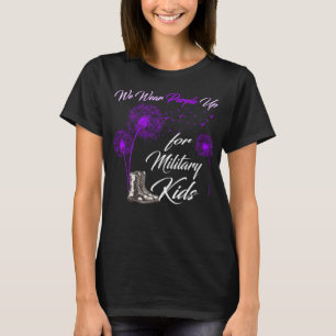 We Wear Purple up for Military Kids, Military Chil T-Shirt