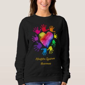We Wear Rainbow Heart For Kleefstra Syndrome Aware Sweatshirt