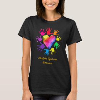 We Wear Rainbow Heart For Kleefstra Syndrome Aware T-Shirt