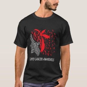 We Wear Red For Blood Cancer Awareness T-Shirt