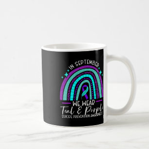 We Wear Teal And Purple Suicide Prevention Awarene Coffee Mug