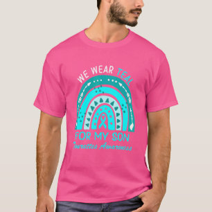 We Wear Teal For My Son Tourette Syndrome Awarenes T-Shirt