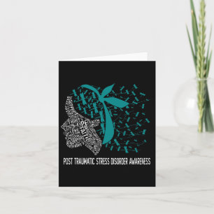 We Wear Teal For Post Traumatic Stress Disorder Aw Card
