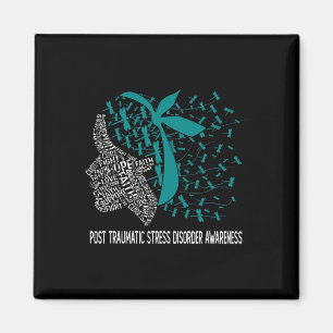 We Wear Teal For Post Traumatic Stress Disorder Aw Magnet
