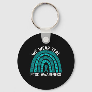 We Wear Teal Post Traumatic Stress Disorder Ptsd A Key Ring