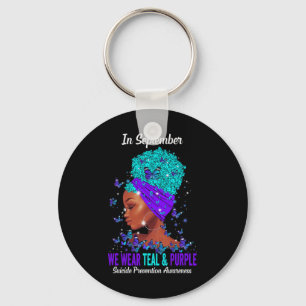We Wear Teal Purple Suicide Prevention Awareness A Key Ring