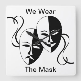 "We Wear the Mask" Poem Wall Clock