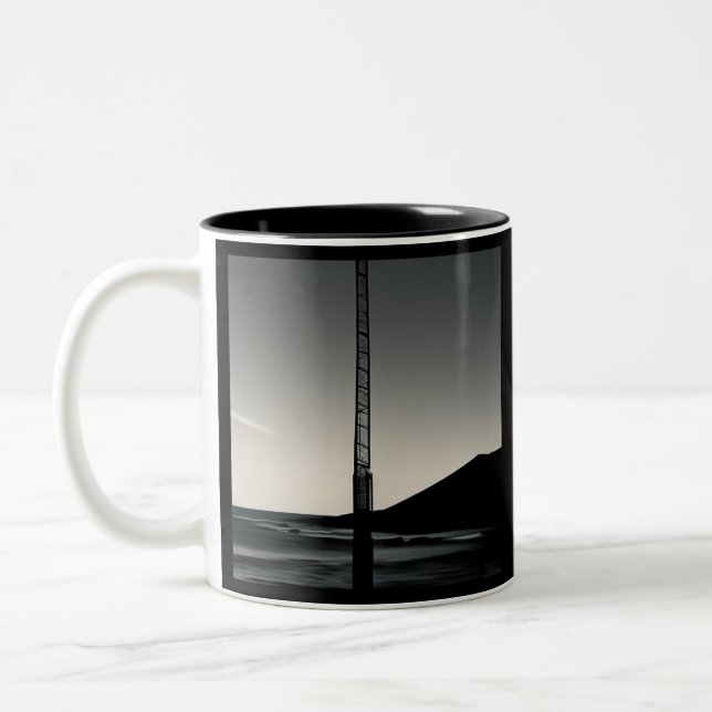 We Were Here black two tone mug (Left)
